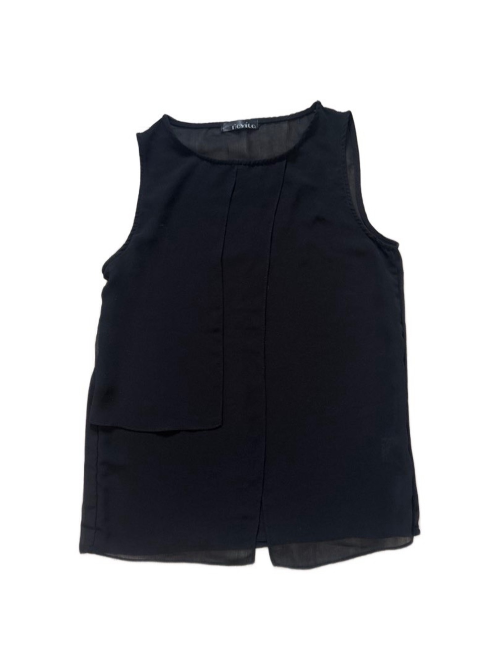 Black Layered Sleeveless Camisole